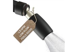 High Sierra Showerheads® - Solid Metal 1.5 GPM High-Efficiency, Low-Flow Showerhead - Matte Black