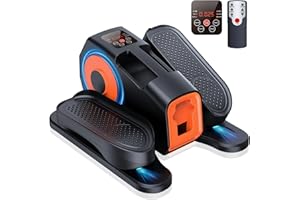 GUGTTR Under Desk Elliptical Machine, Electric Elliptical Leg Exerciser for Seniors with 12 Adjustable, Quiet Portable Elliptical Machine, Seated Pedal Exerciser with Remote Control