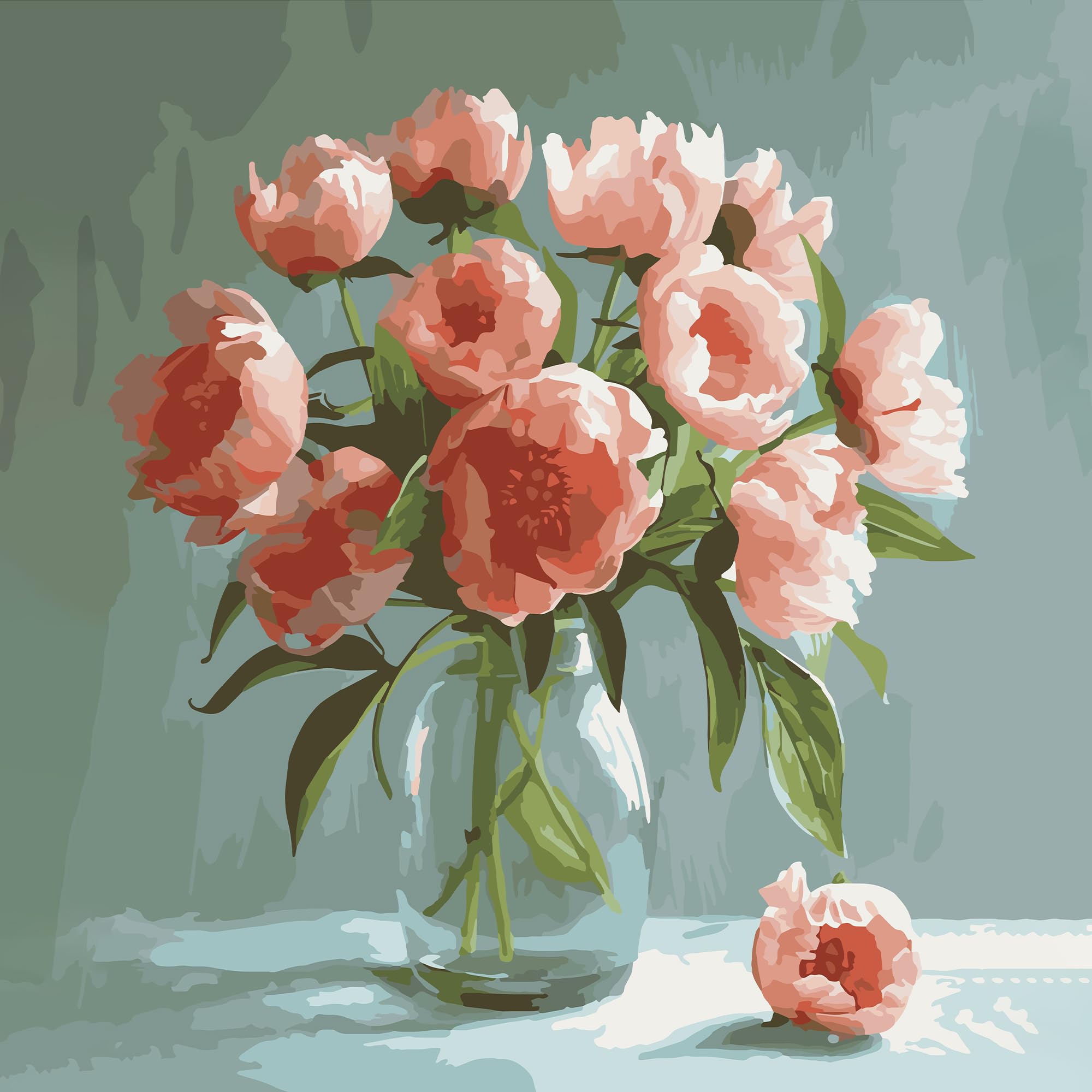 tbc the best crafts paint by numbers for adults, starry night painting kits for adults and kids (flo