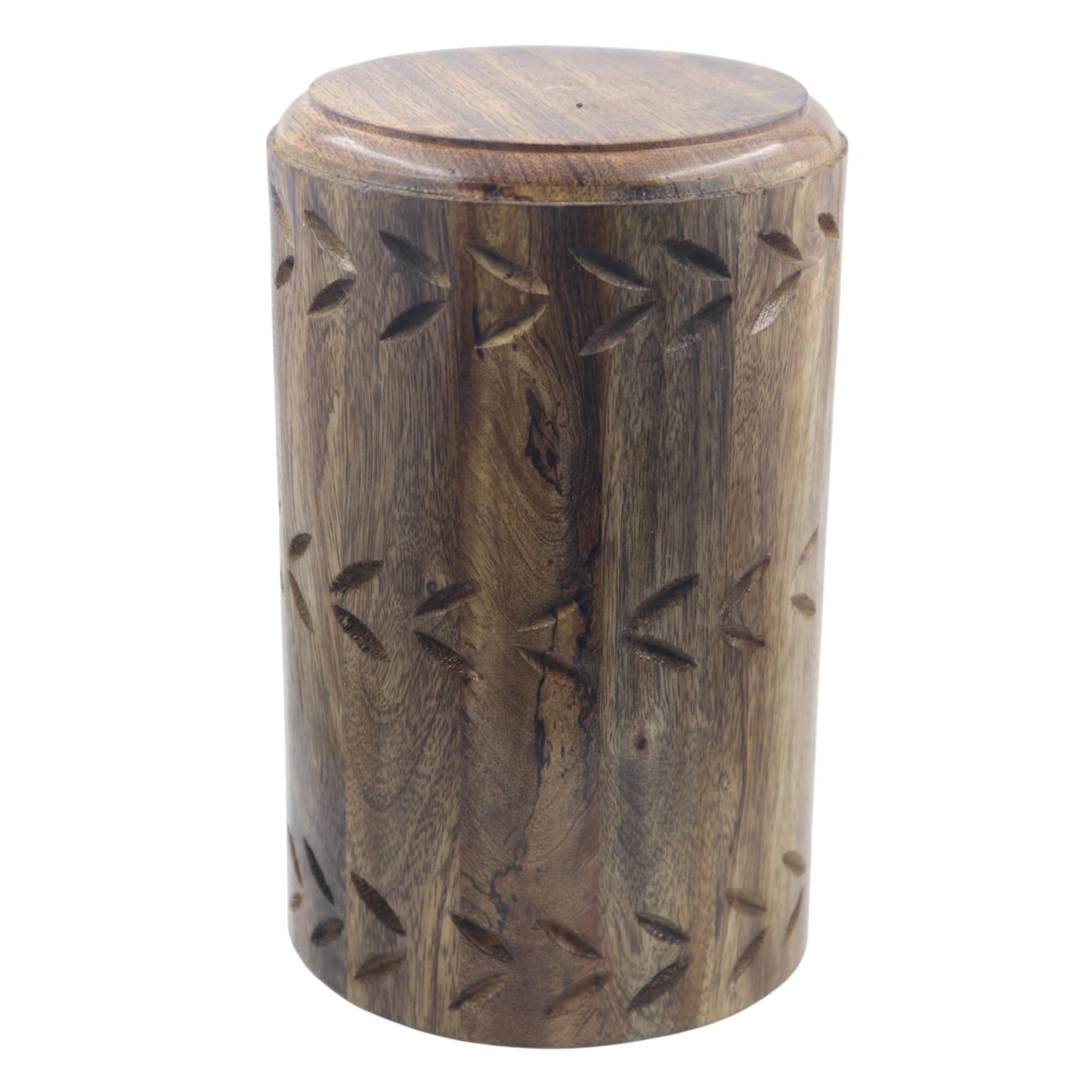 Handcrafted Rosewood Wooden Cremation Urn for Human Ashes Adult – Engraved Funeral Memorial Urn Box for Burial, Niche or Columbarium (10 x 6 x 6 Inches)