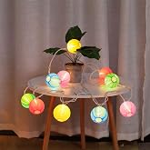 TIGOMOOV Lantern String Lights 9.83FT 3Inch UL Listed Lantern Lights for Bedroom, Colorful Mini Lanterns String Lights for Festive Decoration Patio,Home/Garden
