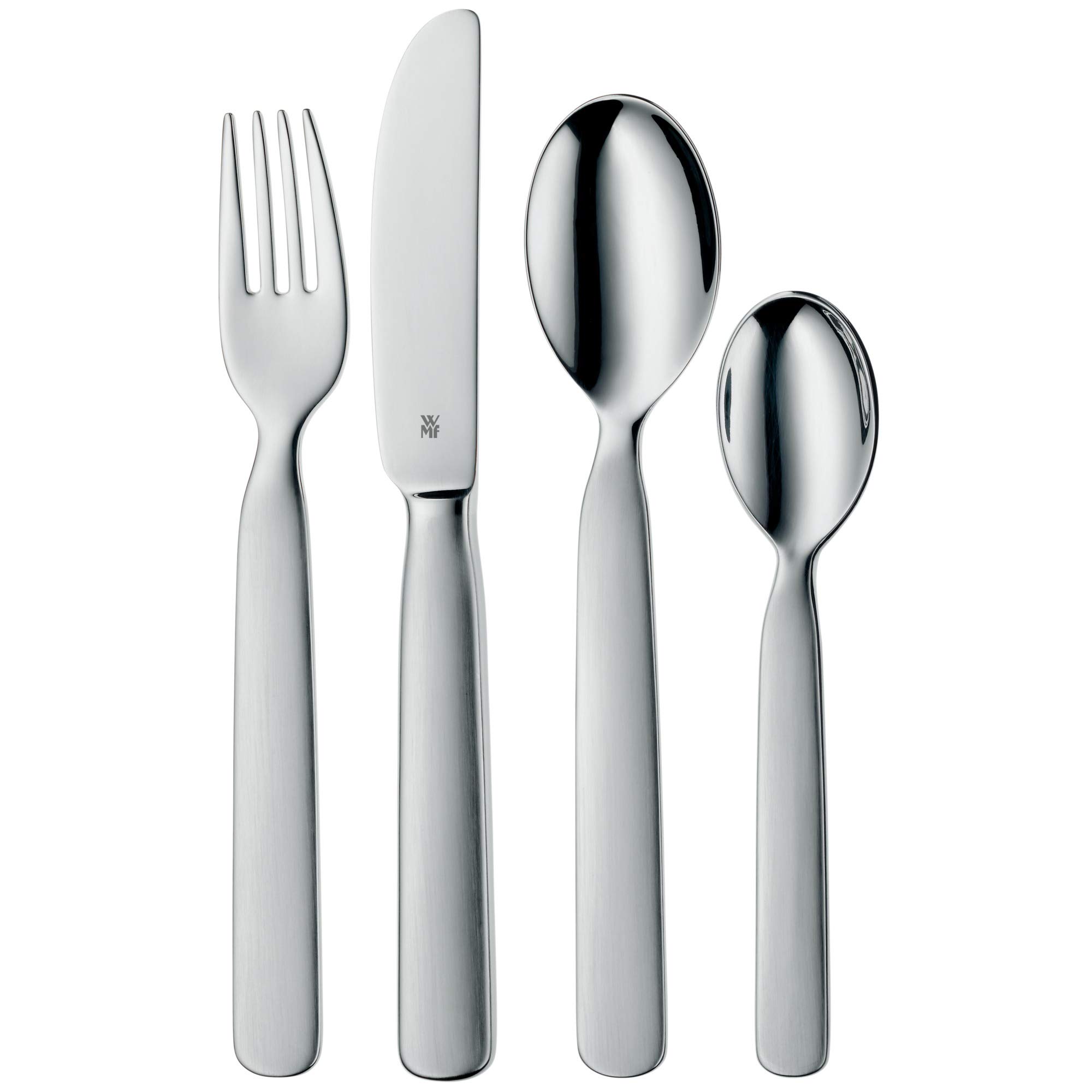 WMF children Cutlery set 4-pieces First Lyric Cromargan 18/10 stainless steel suitable from 3 years engraved cutlery