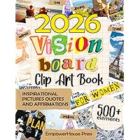 Vision Board Clip Art Book For Kids Ages 6-12