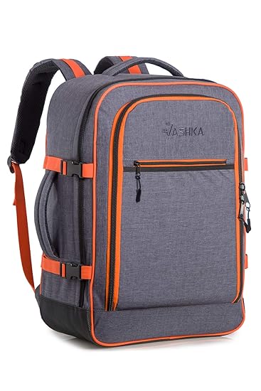 2018 Vashka Rucksack genehmigtes Handgepäck Massives 44 Liter Fassungsvermögen 55x40x20 cm - Grau