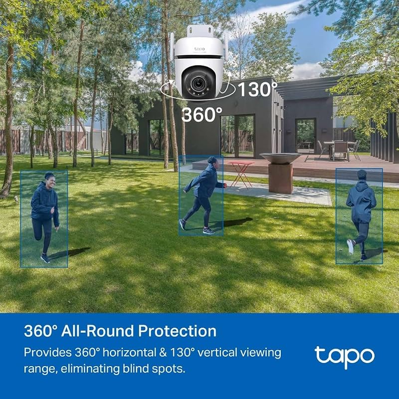 C52A-Cámara vigilancia WiFi Exterior, 2K QHD, Visión Nocturna en Color