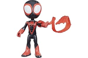 Spidey and His Amazing Friends Marvel Miles Morales Hero Figure, 4-Inch Scale Action Figure, Includes 1 Accessory, for Kids Ages 3 and Up