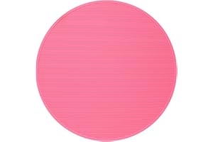 PHENFOR Pet Grooming Table Non-Slip Mat - Padded Mat for at-Home Grooming Dogs and Cats,Bathing Mat for Pets, Diameter: 22.4inch/57cm (Pink, Diameter: 22.4inch/57cm)