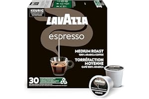 Lavazza Espresso Medium Roast K-Cup Coffee Pods, 30 Count For Keurig Coffee Makers
