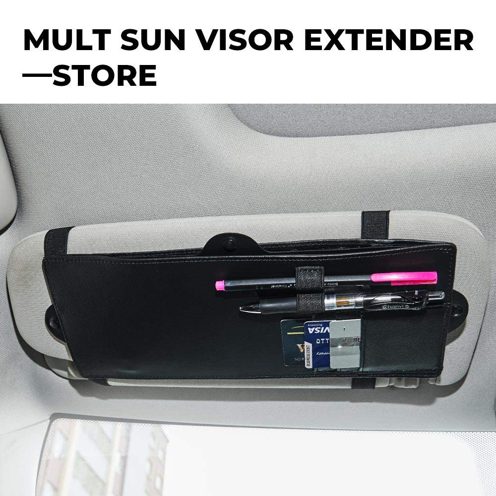 JoyTutus Car Sun Visor Sunshade Extender, Adjustable Sun Visor Protects from Anti-Glare, UV Rays Blocker Window Sun Visor Windshield Sunshade Extender for Car SUV