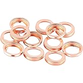 15PCS M12 Oil Drain Plug Gasket Compatible with Nissan 200SX 240SX 280Z 300ZX,Standard Car Accessories Oil Drain Pan Crush Wa