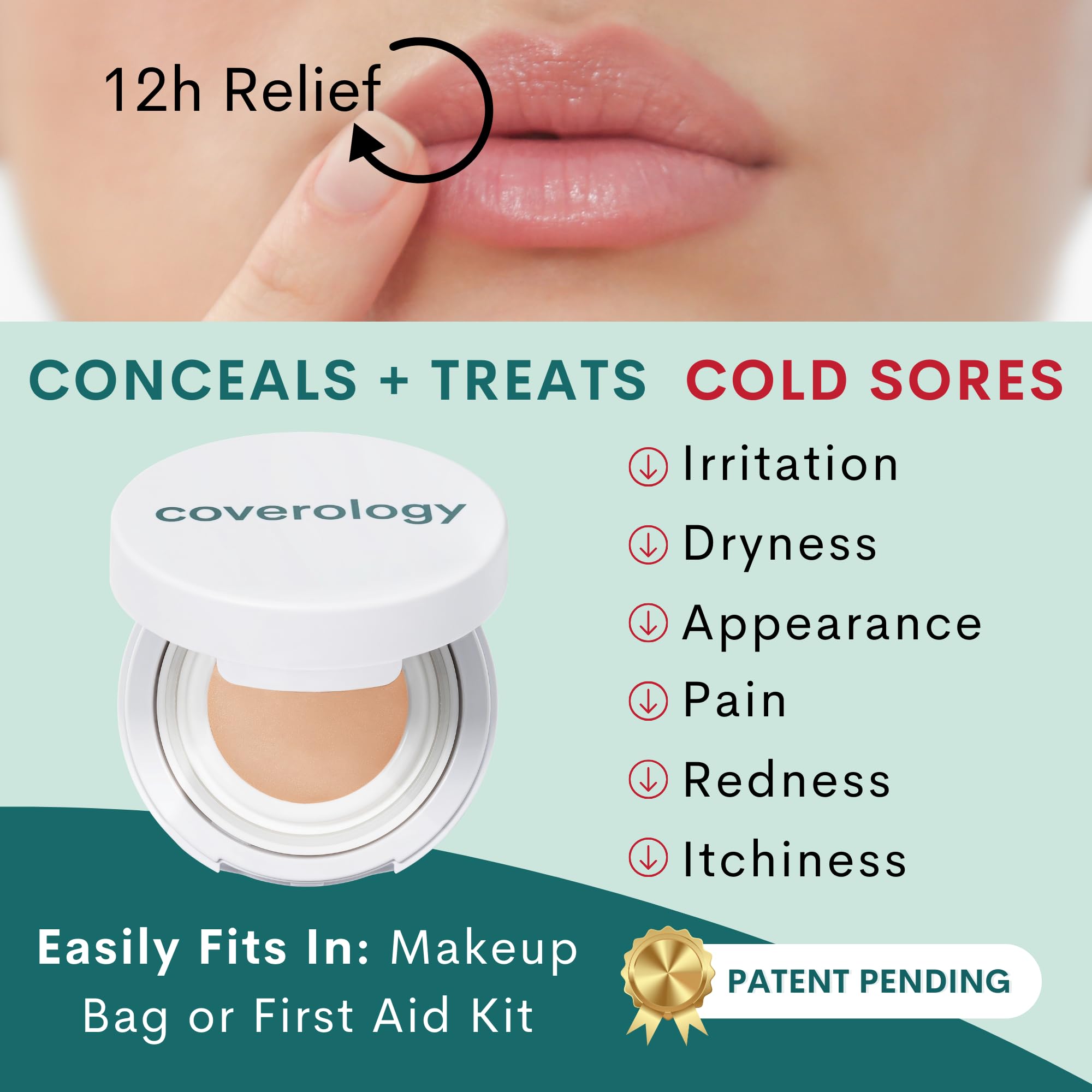 Coverology Cold Sore Makeup - Light with Applicator