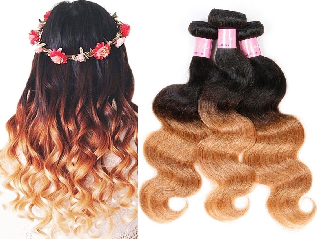 Nifty Girl Brazilian Ombre Virgin Hair Body Wave Weft 3 Bundles 300g 100 Human Hair Extensions Ombre 1b 27 121212 By Nifty Girl Amazon Co Uk Beauty
