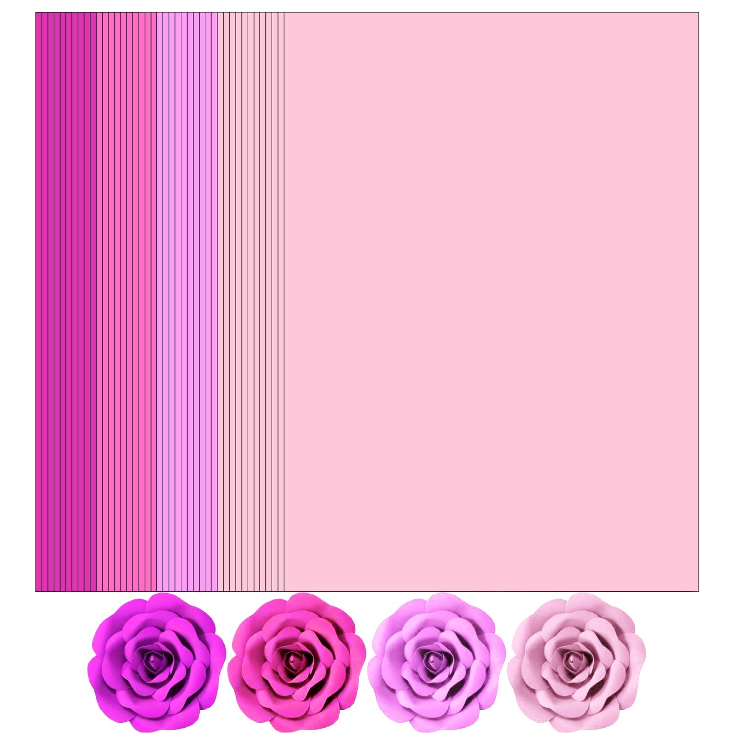 Photo 1 of 120 Sheets Pink Colored Cardstock, Art Kraft Cover Stock Paper, 65lb/175GSM for Card Construction Making, Scrapbooking, Printing, Quilling and Crafts DIY 4 Shades, 30 Sheet Each Color