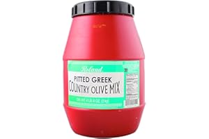 Roland Foods Pitted Greek Country Olive Mix, Specialty Imported Food, 4 Pound 6 Ounce, Pack of 1