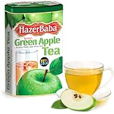 HazerBaba Turkish Apple Tea Powder, Instant Drink 8.8oz (Pack of 1), Kosher | Water Flavoring Tin Drink Mix Box, Cold Ice Tea, Hot Sweet Tea Beverage, Water Enhancer, Green Apple Juice Box, Caffeine Free