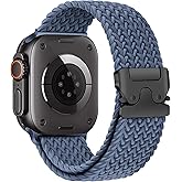 Braided Solo Loop for Apple Watch Ultra 3/2 Bands 49mm 46mm 45mm 44mm 42mm Men/Women,Parachute Buckle Stretchy Elastic Nylon Sport Strap Wristband for iWatch Bands Series 11 10 9 8 7 6 5 4 3 SE3/2