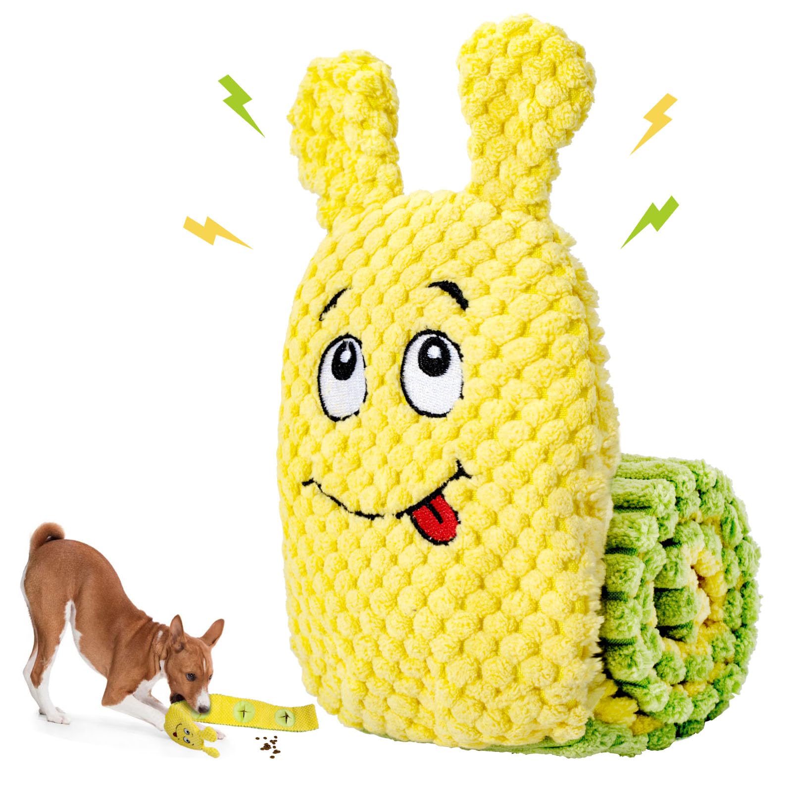 CHAWONER Squeaky Dog Toy, No Stuffing Interactive Dog Toys for Boredom, Dog Puzzle Toy Treat Dispensing Dog Toy for Smart Dogs, Snuffle Dog Toys for Small Medium Large Dogs