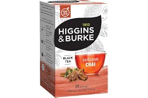 Higgins & Burke CARDAMOM CHAI Tea, 20 Count