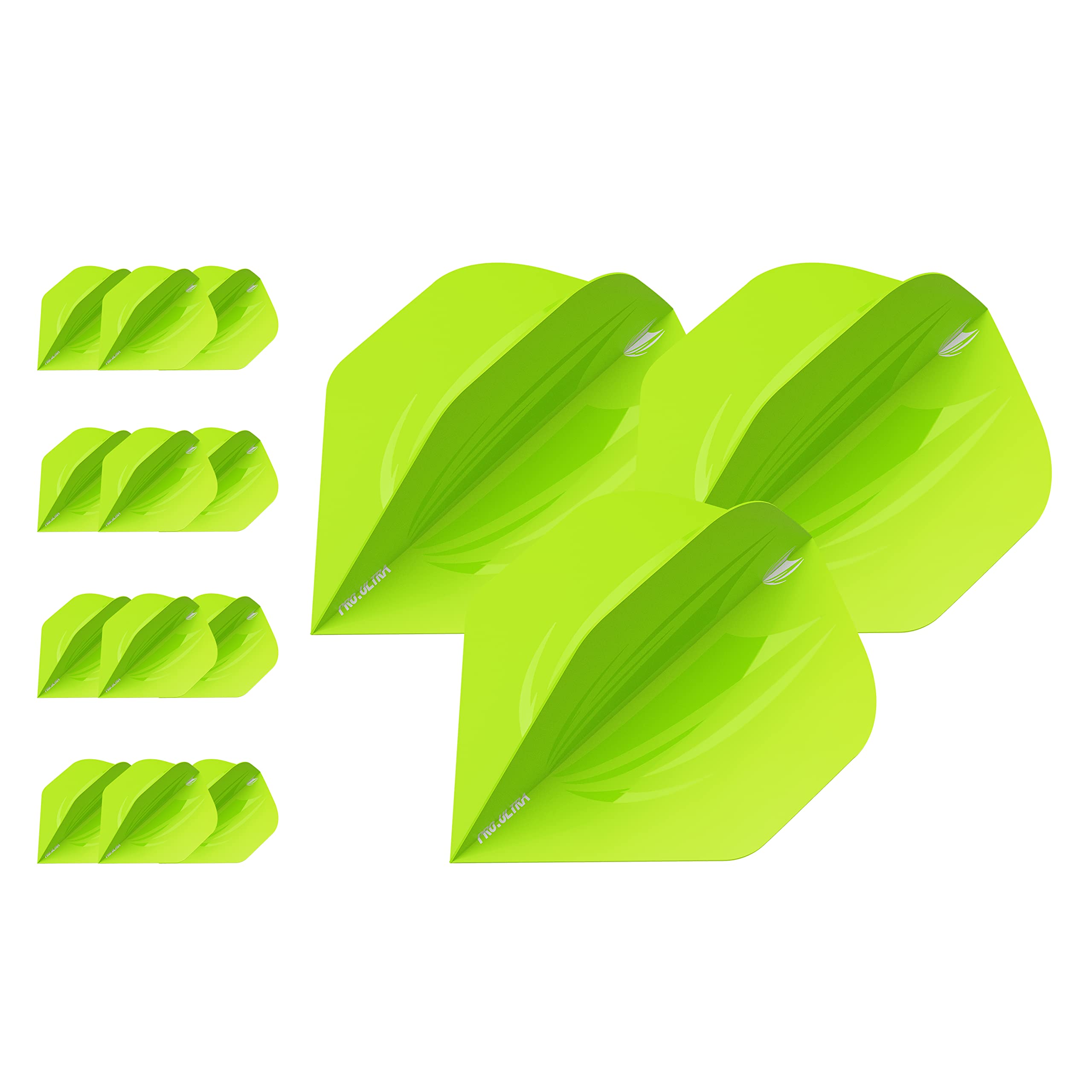 Target Darts 5 x Sets of ID Pro. Ultra Green No.2 Dart Flights - 15 in total — image 1