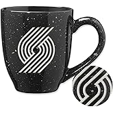 NBA Basketball Alternate 16 oz Team Color Laser Engraved Speckled Ceramic Coffee Mug