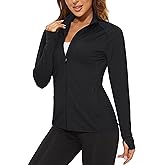 TACVASEN Women's Workout Jackets Lightweight Athletic Jacket Zip Up UPF 50+ UV Protection Long Sleeve Sun Shirt