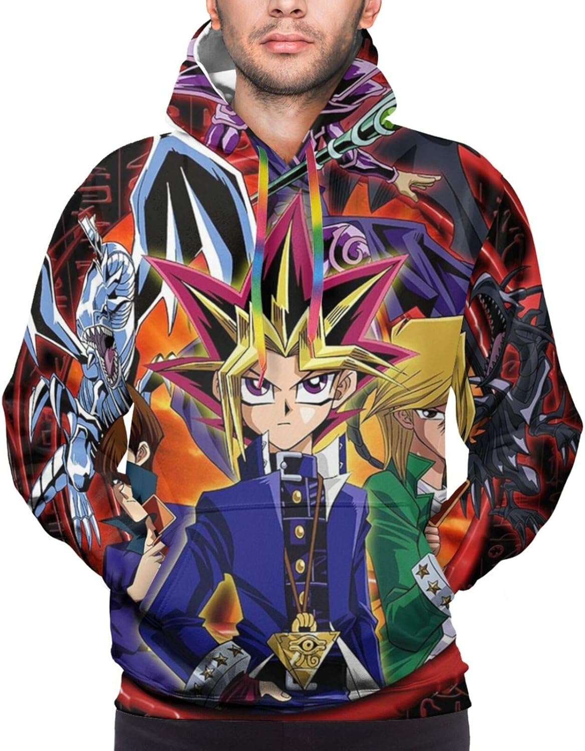 YuGiOh Men Hoodie 3D Print Sweater Youthful Pullover