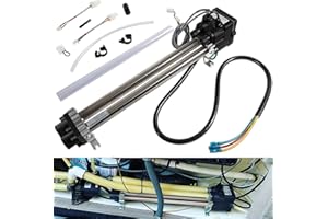 Camoo 26-C3160-2S Double-Barrel Low-Flow Heater Assembly 4.0KW for Watkins/Hot Spring/Tiger River/Hot Spot/Caldera/Laing tri-Bend Heater, 1.0/4.0KW 120/240 Volt, Replace C3160-2S, 73039, 73791, Black