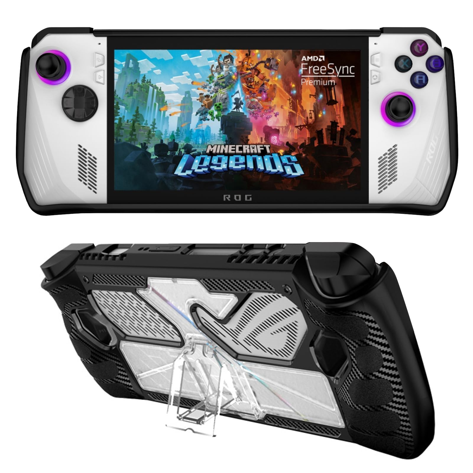 Photo 1 of T Tersely Protective Case for ASUS ROG Ally 2023 with Built-in Kickstand,Grip Cover with Shock-Absorption and Anti-Scratch Design Cover Accessories Compatible with ROG Ally