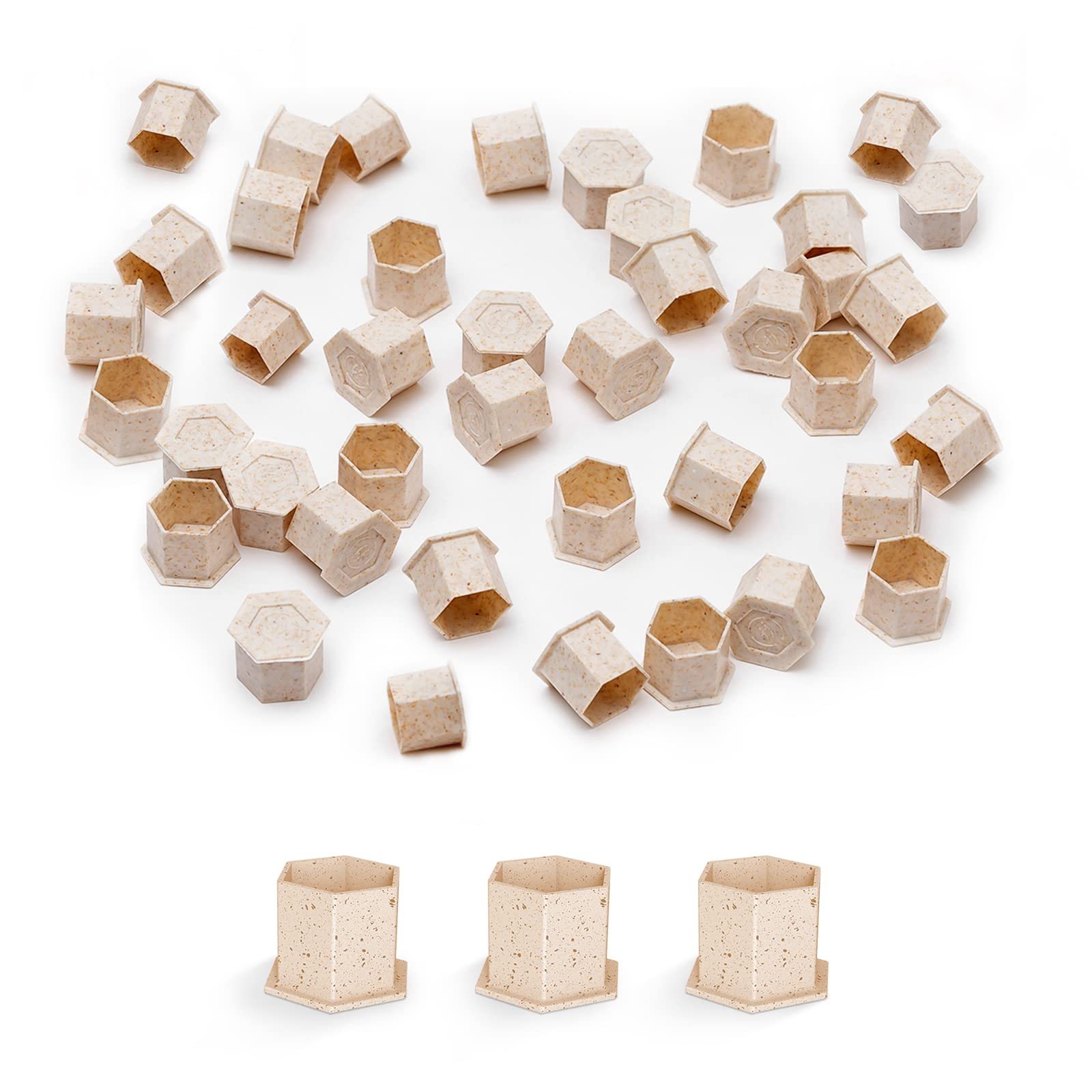 EZ Tattoo Ink Cups 15mm - Biodegradable Disposable Eco-Friendly Tattoo Ink Holder, 200pcs