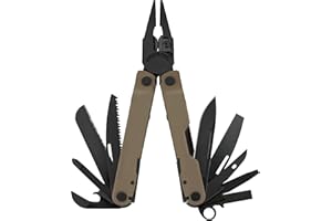 LEATHERMAN, Rebar Multitool with Premium Replaceable Wire Cutters and Saw, Coyote Tan with Nylon Sheath
