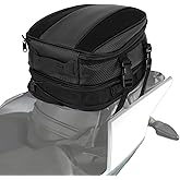 JFG RACING Motorcycle Tail Bag,12L Dual Use Seat Helmet Bag Backpack Universal for Motorcycle Motorbike Street Dirt Bike Accessories