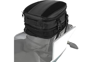 JFG RACING Motorcycle Tail Bag,Universal 11.5L Multifunctional Rear Seat Luggage Bags for Most Motorcycle Dirt Pit Street Spo