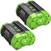ULATI 2Packs 56V 5.0Ah Replacement for EGO Battery Compatible with BA1400 Replacement Battery Compatible with EGO 56V Power Tools Lawn Mower Leaf Blower Chainsaw Gun (Black)