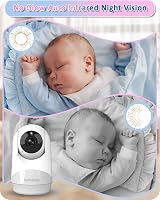HelloBaby Baby Monitor Camera No Wifi 29 Hour 355° Pan Tilt 2x Zoom 2-Way Talk view 7