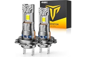 FAHREN H7/H7LL Light Bulbs, [5th-Gen & Brightest] 80000LM 12X Ultra Brighter, 1:1 Mini Size Real Plug and Play, No Extra Adapter Needed, 6500K Cool White H7 Fog Light Bulbs with Cooling Fan, Pack of 2