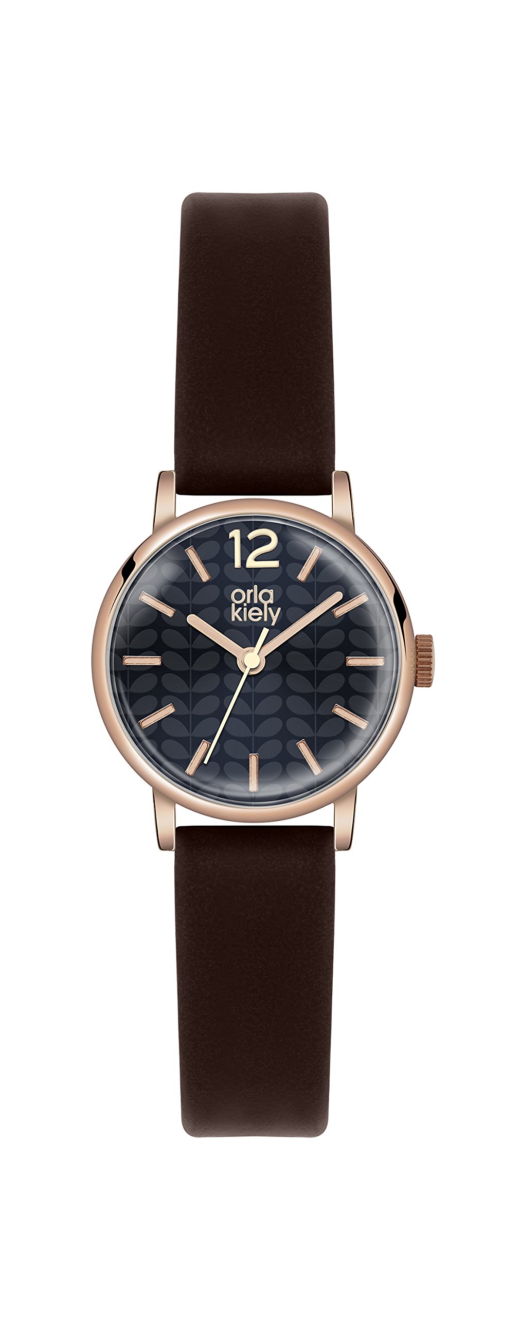 Orla Kiely Womens Analogue Classic Quartz Watch with Leather Strap OK2014