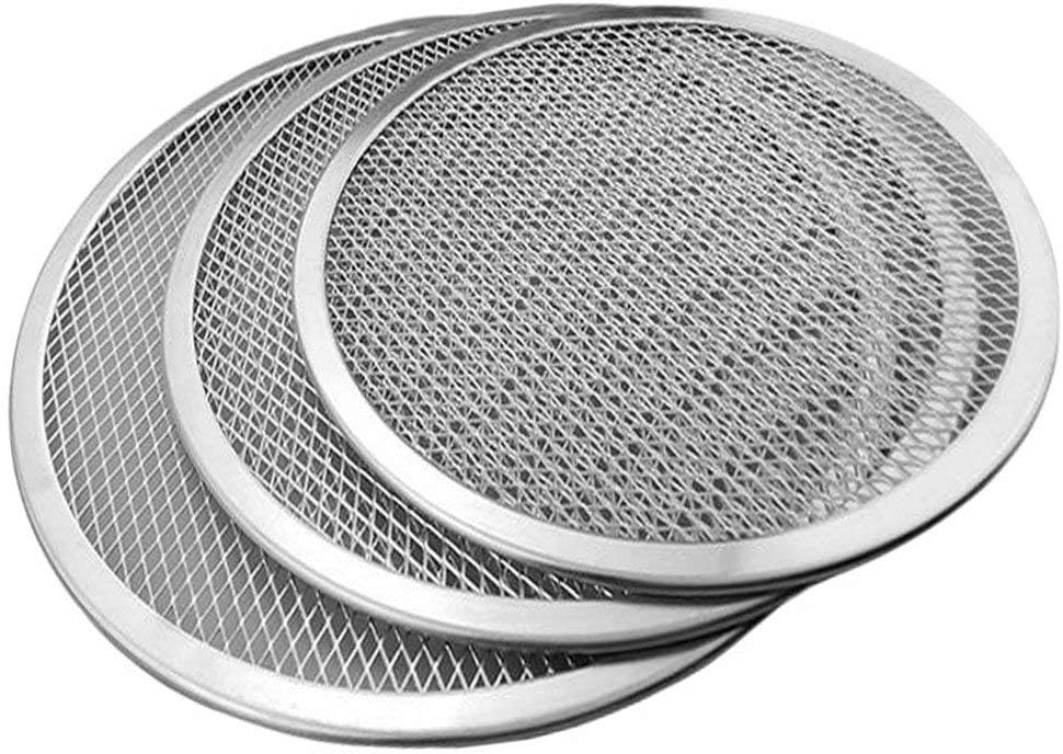 Pizza Tray Pizza Pan 9 inch With Holes Seamless Perforated Aluminum Bakeware