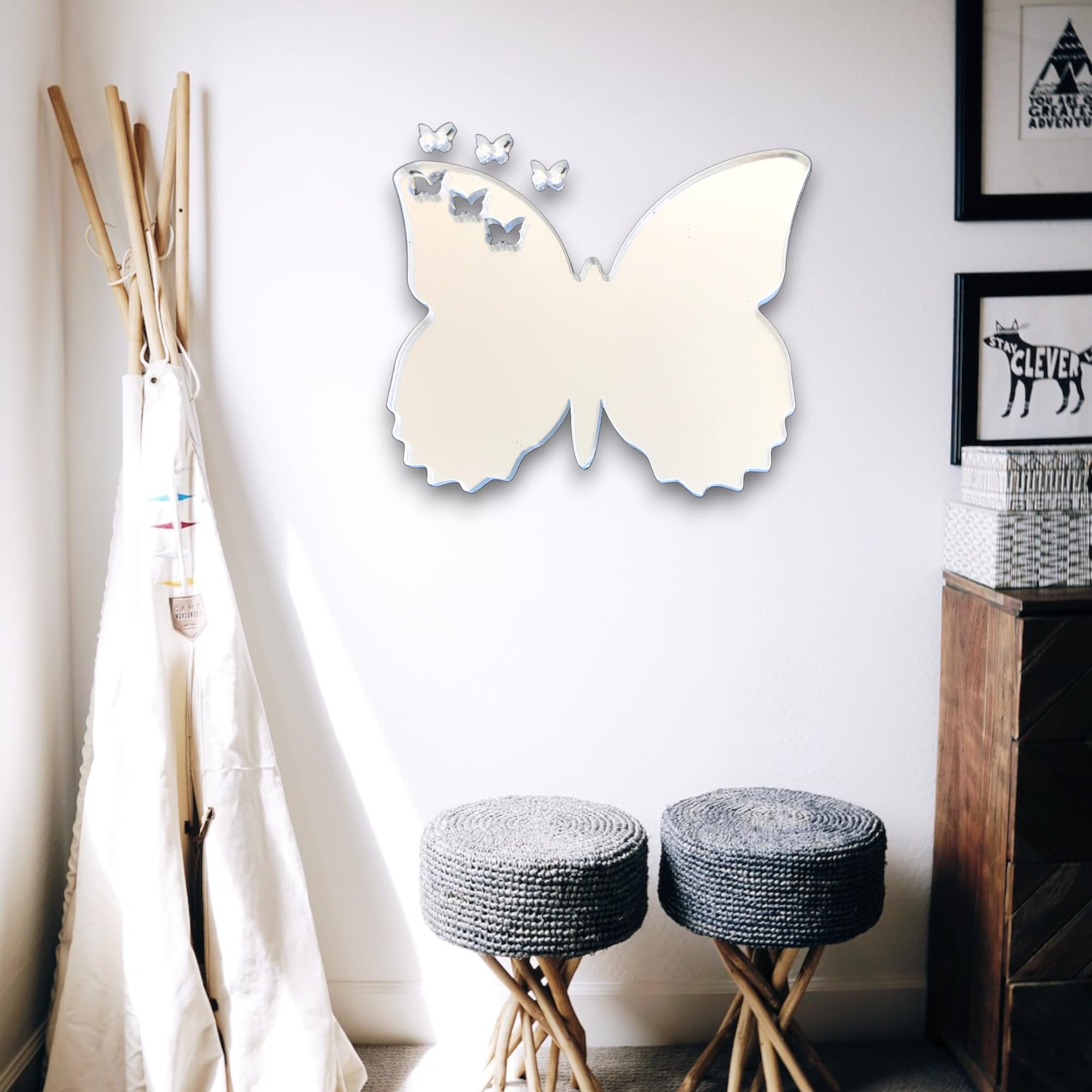 Super Cool Creations Frilly Butterflies out of Butterfly Mirror - 55cm x 43cm