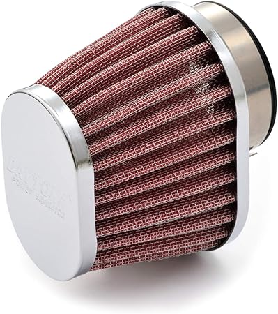 Amazon デイトナ パワーアドバンス バイク用 エアフィルター 取付口径f49 Pe28キャブ オーバルテーパー ストレート パワーフィルター 車 バイク 車 バイク