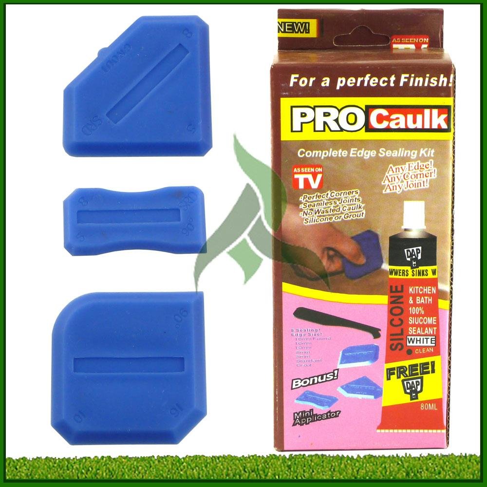 New All in One Pro Caulk Silicone Edging Kit Amazon.co.uk DIY & Tools
