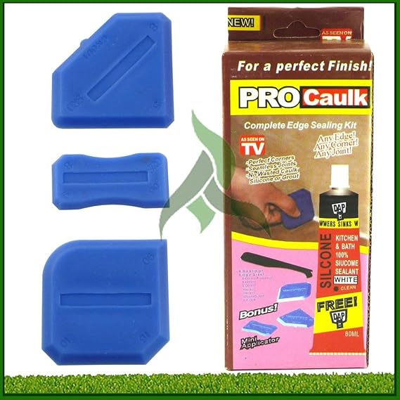 New All in One Pro Caulk Silicone Edging Kit Amazon.co.uk DIY & Tools