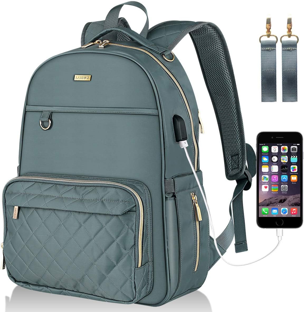 Landici Baby Changing Bag Backpack,Waterproof Large Capacity Travel