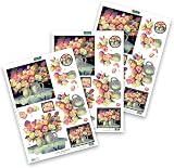 Katy Sue Floral Decoupage Sheets - 12 Die-Cuts for Card Making view 4