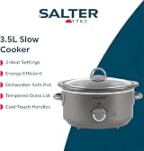 Salter Cosmos 3.5 L Slow Cooker 200W 3 Heat Settings Keep Warm view 2
