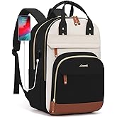 LOVEVOOK Laptop Backpack Women,Large Capacity 17.3 inch Laptop Bag Travel Backpack for Women,Computer Work College Teacher Backpacks with USB Port,Waterproof Personal Item Backpack Casual Daypack