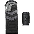 MalloMe Sleeping Bag for Adults Kids Boys & Girls for Winter, Fall & Spring - Single & Double - Waterproof Lightweight & Port