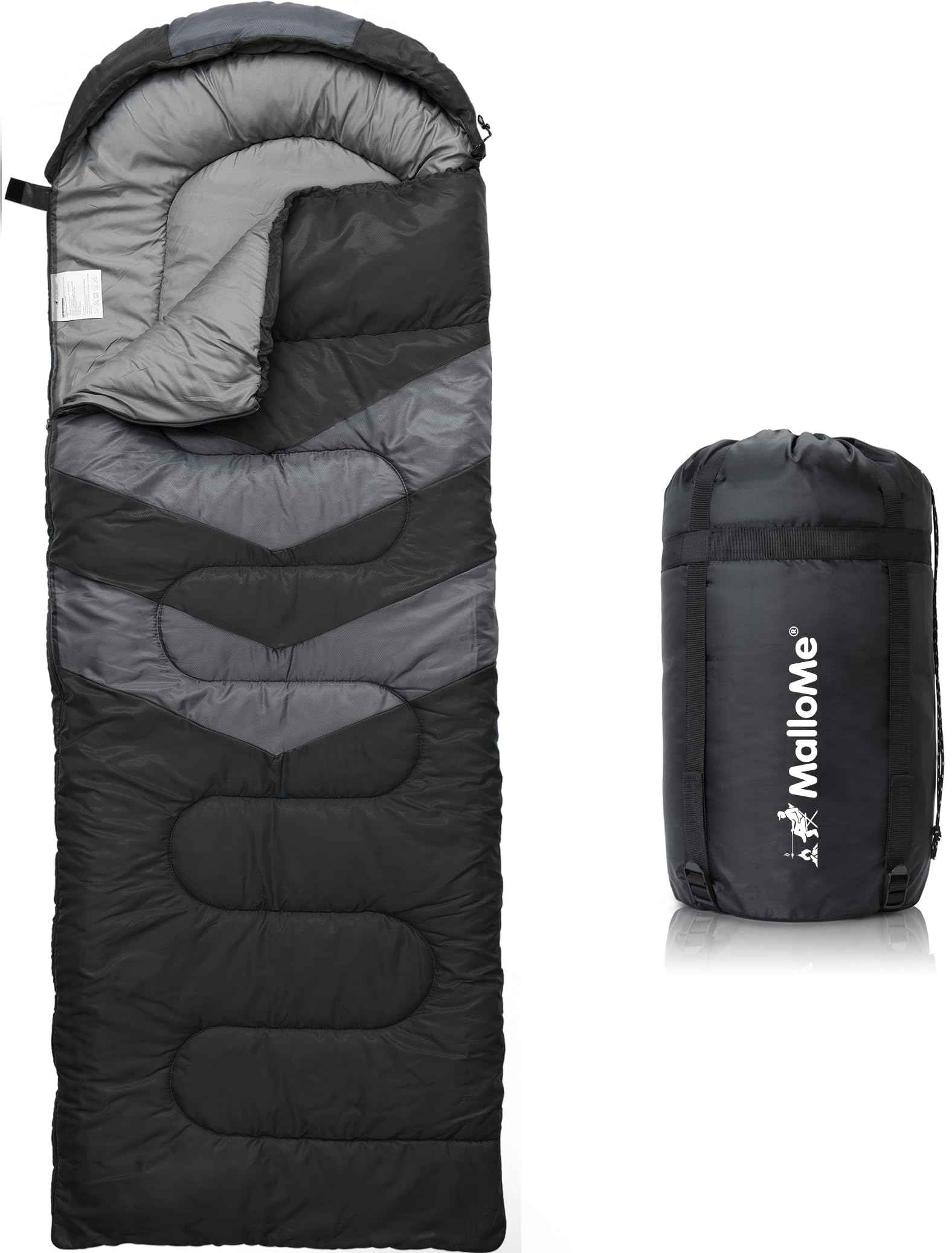 Photo 1 of MalloMe Sleeping Bags for Adults Cold Weather & Warm - Backpacking Camping Sleeping Bag for Kids 10-12, Girls, Boys - Lightweight Compact Camping Essentials Gear Accessories Hiking Sleep Must Haves