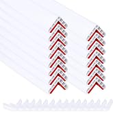 Rubber Bond Wall Corner Guard Edge Protector, 1x1x36 inch Baby Proofing Corner Guards | Self-Adhesive Furniture Edge Strips for Home &amp; Office (15 Pack, White)
