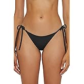 BECCA Womens Color Code Tie Side Bikini Bottom, Cheeky Coverage, Swimwear Separates for Women
