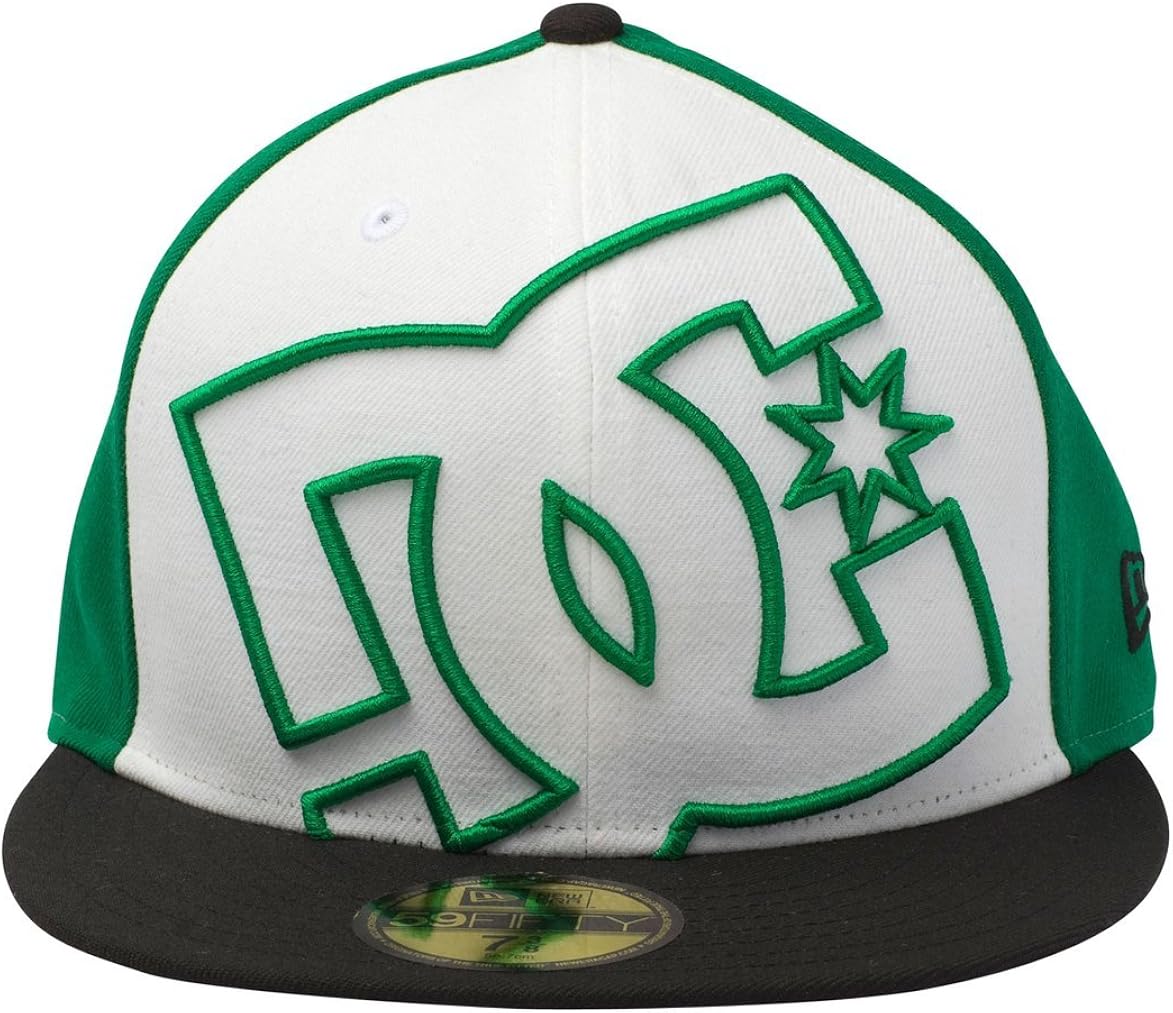 green and black dc hat